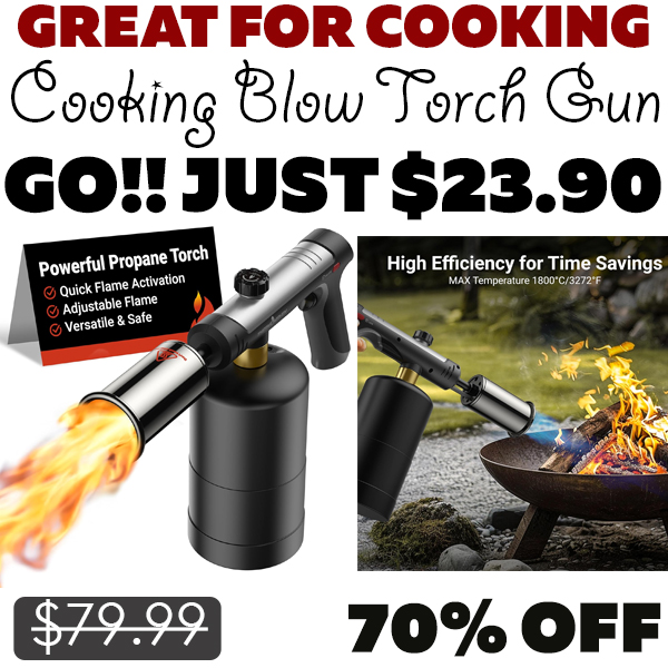 Cooking Blow Torch Gun Only $23.90 (Regularly $79.99)