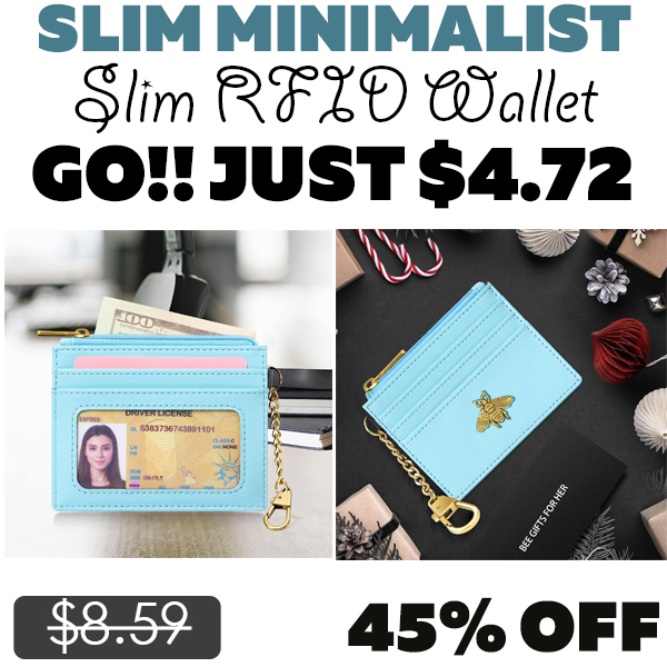 Slim RFID Wallet Only $4.72 (Regularly $8.59)