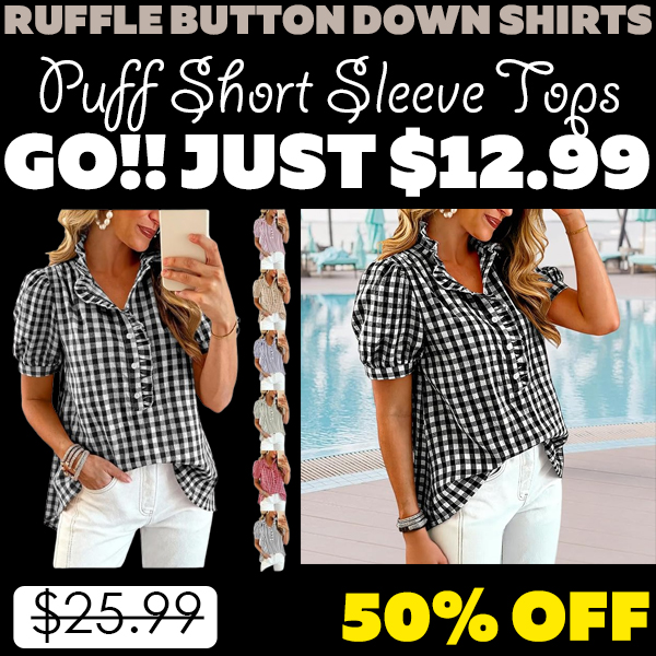 Puff Short Sleeve Tops Only $12.99 (Regularly $25.99)