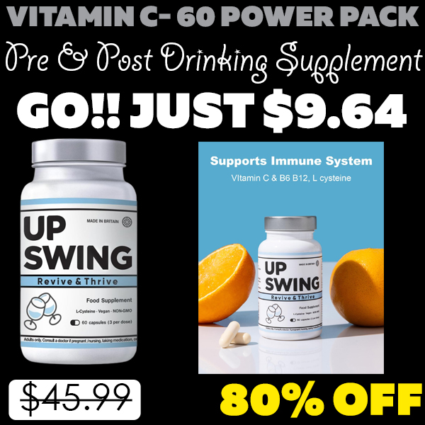 Pre & Post Drinking Supplement Only $9.64 (Regularly $45.99)