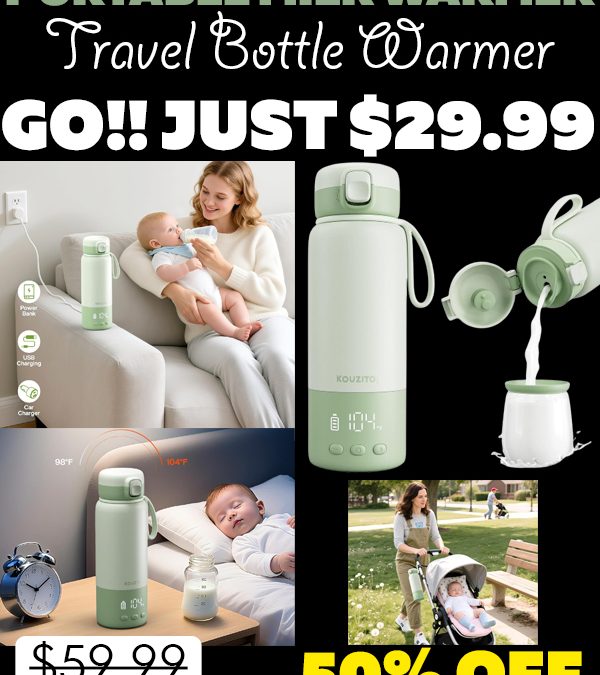 Travel Bottle Warmer Only $29.99 (Regularly $59.99)
