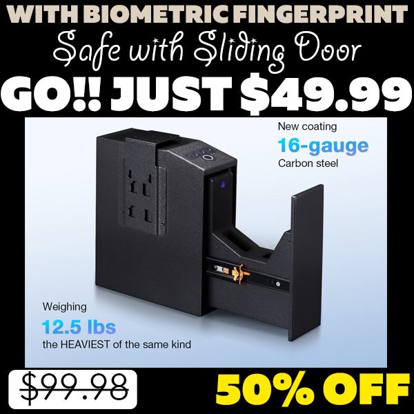 Safe with Sliding Door Only $49.99 (Regularly $99.98)