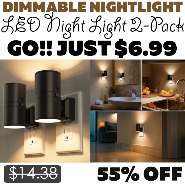 LED Night Light 2-Pack Only $6.99 (Regularly $14.38)