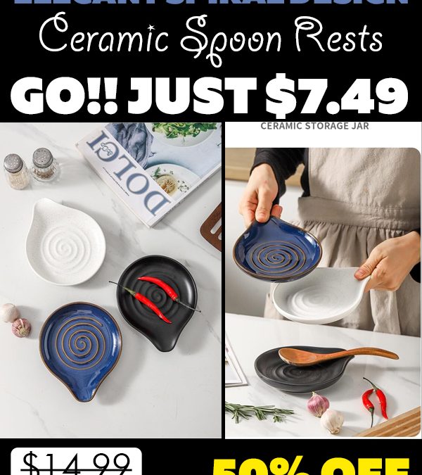 Ceramic Spoon Rests Only $7.49 (Regularly $14.99)