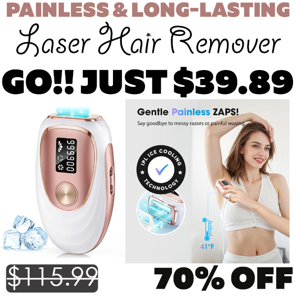 Laser Hair Remover Only $39.89 (Regularly $115.99)