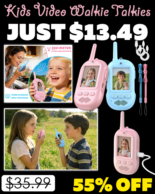 Kids Video Walkie Talkies Only $13.49 (Regularly $35.99)