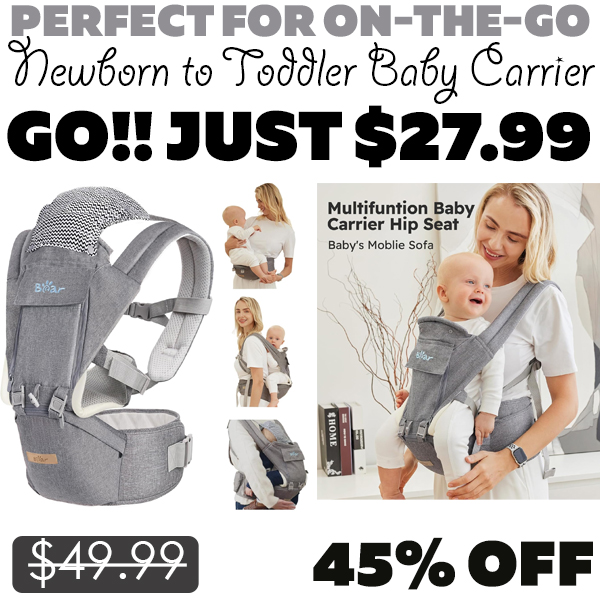 Newborn to Toddler Baby Carrier Only $27.99 (Regularly $49.99)