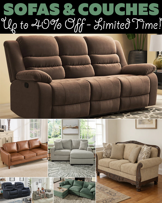 Up to 60% Off Wayfair’s Couches & Sofas