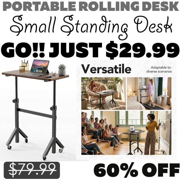 Small Standing Desk Only $29.99 (Regularly $79.99)