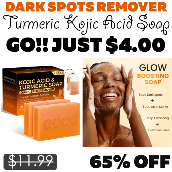 Turmeric Kojic Acid Soap Only $4.00 (Regularly $11.99)