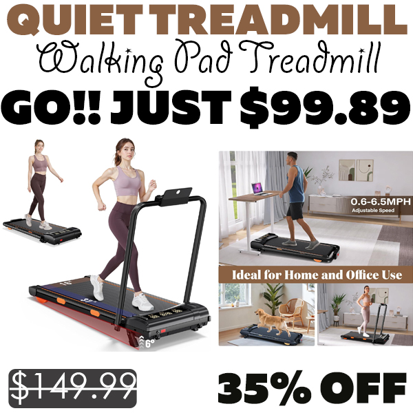 Walking Pad Treadmill Only $99.89 (Regularly $149.99)