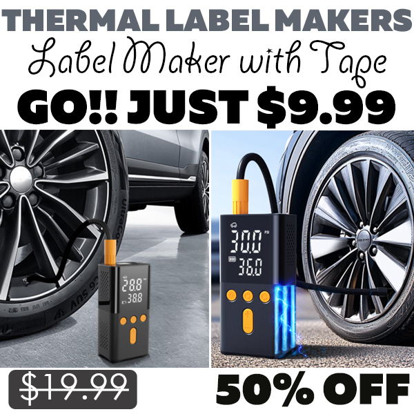 Label Maker with Tape Only $9.99 (Regularly $19.99)