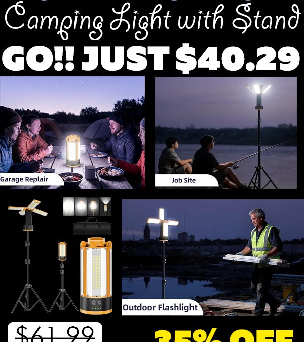 Camping Light with Stand Only $40.29 (Regularly $61.99)