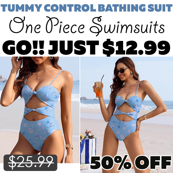 One Piece Swimsuits Only $12.99 (Regularly $25.99)