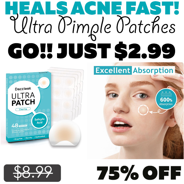 Ultra Pimple Patches Only $2.99 (Regularly $8.99)