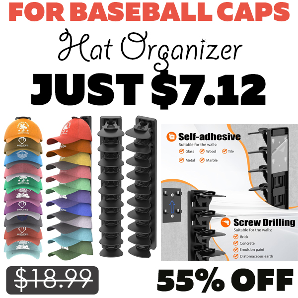 Hat Organizer Only $7.12 (Regularly $18.99)