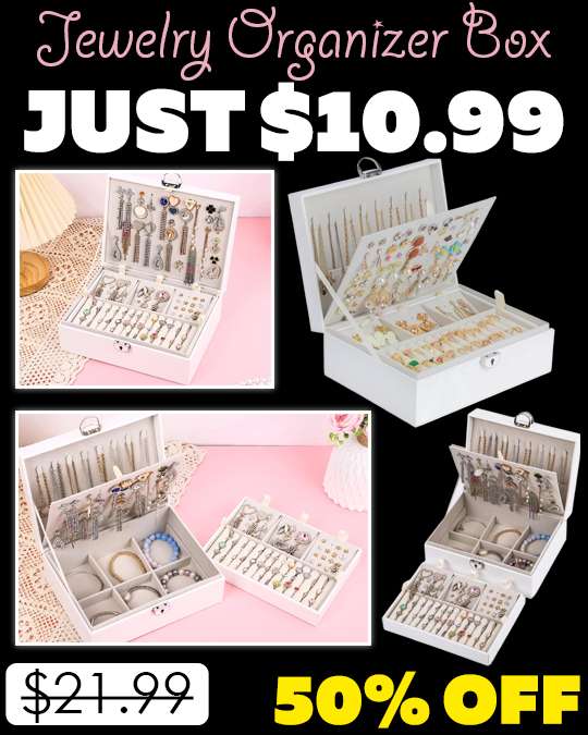 Jewelry Organizer Box Only $10.99 (Regularly $21.99)