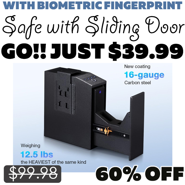 Safe with Sliding Door Only $39.99 (Regularly $99.98)