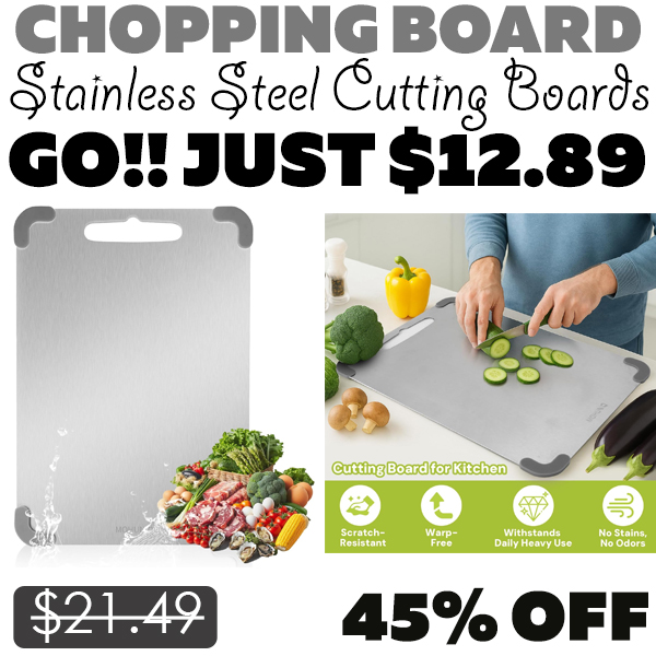 Stainless Steel Cutting Boards Only $12.89 (Regularly $21.49)