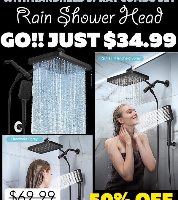 Rain Shower Head Only $34.99 (Regularly $69.99)