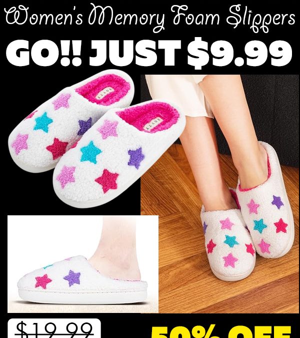 Women’s Memory Foam Slippers Only $9.99 (Regularly $19.99)