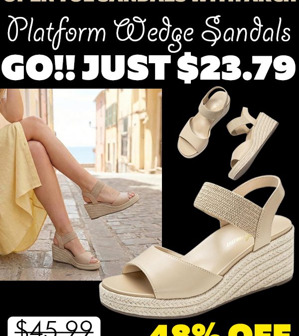 Platform Wedge Sandals Only $23.79 (Regularly $45.99)