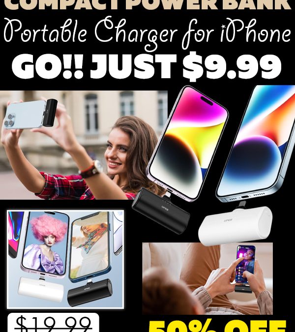 Portable Charger for iPhone Only $9.99 (Regularly $19.99)