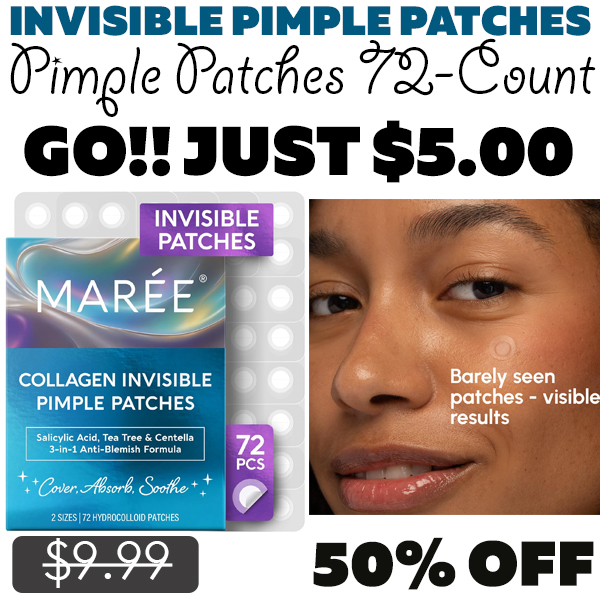 Pimple Patches 72-Count Only $5.00 (Regularly $9.99)