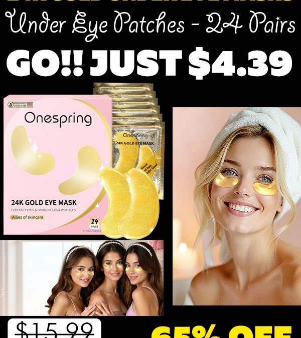 Under Eye Patches - 24 Pairs Only $4.39 (Regularly $15.99)