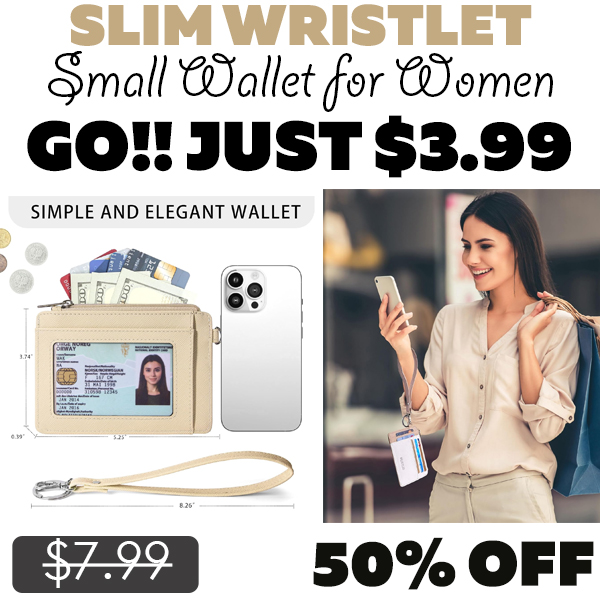Small Wallet for Women Only $3.99 (Regularly $7.99)