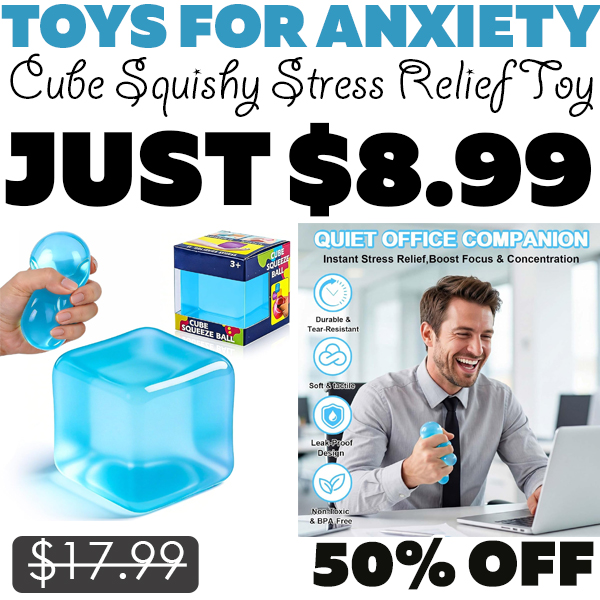 Cube Squishy Stress Relief Toy Only $8.99 (Regularly $17.99)