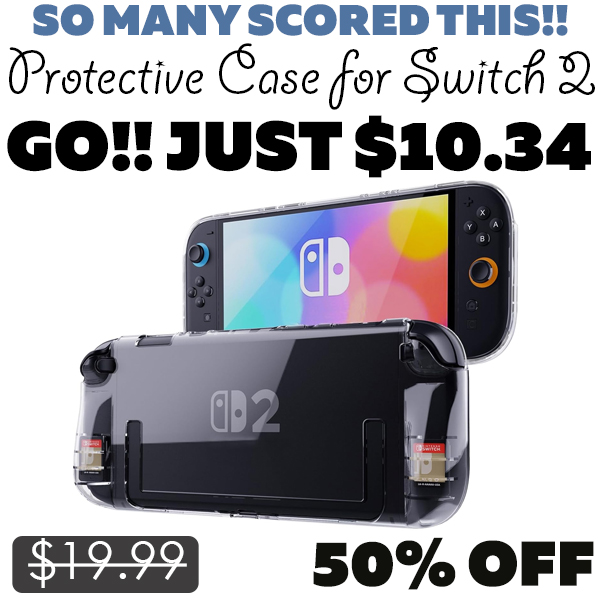Protective Case for Switch 2 Only $10.34 (Regularly $19.99)