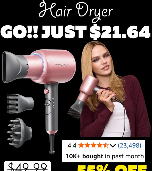 Hair Dryer Only $21.64 (Regularly $49.99)