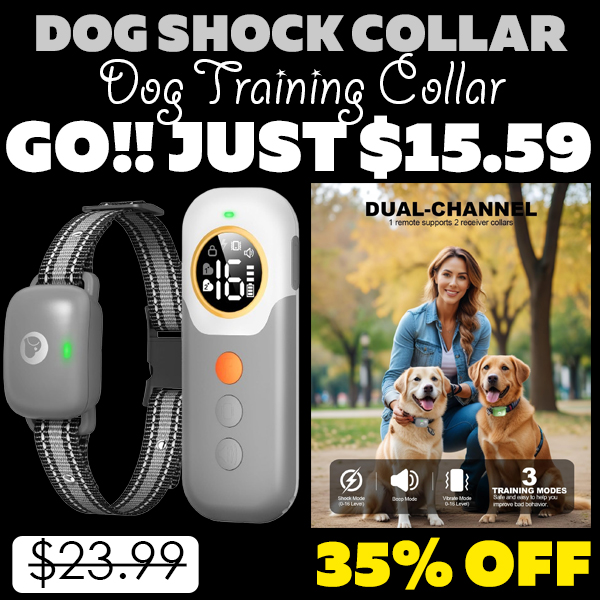 Dog Training Collar Only $15.59 (Regularly $23.99)