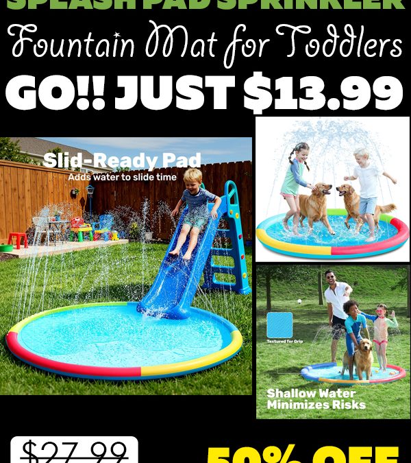 Fountain Mat for Toddlers Only $13.99 (Regularly $27.99)