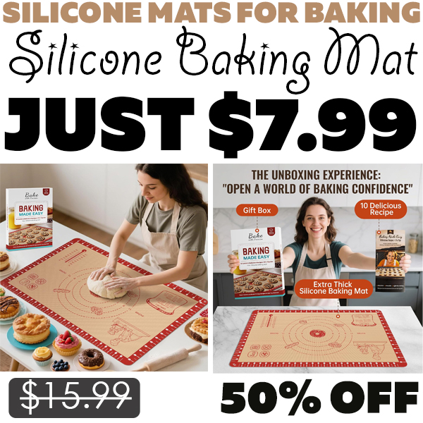 Silicone Baking Mat Only $7.99 (Regularly $15.99)