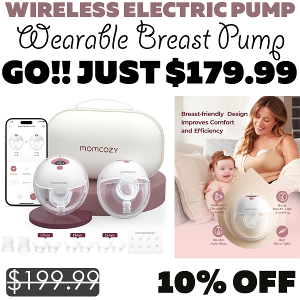 Wearable Breast Pump Only $179.99 (Regularly $199.99)