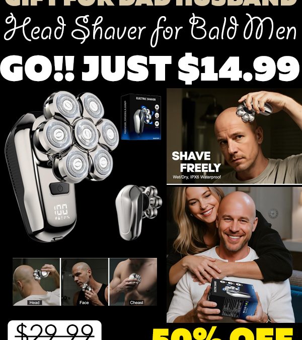 Head Shaver for Bald Men Only $14.99 (Regularly $29.99)