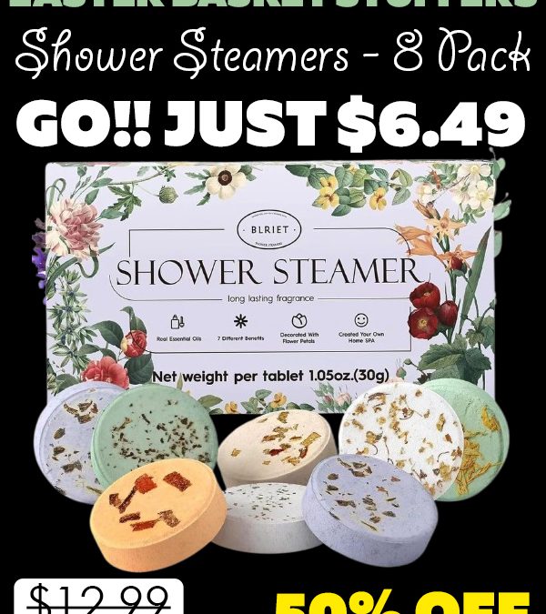 Shower Steamers - 8 Pack Only $6.49 (Regularly $12.99)