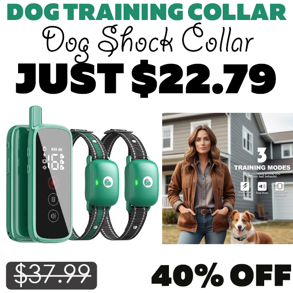 Dog Shock Collar Only $22.79 (Regularly $37.99)