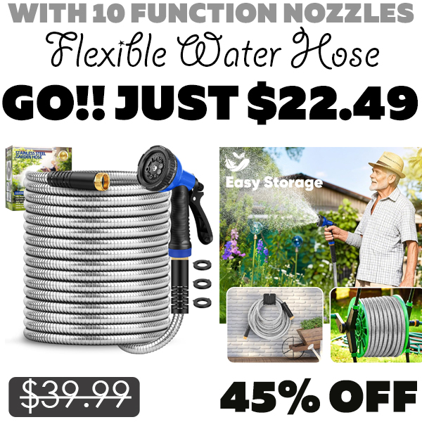 Flexible Water Hose Only $22.49 (Regularly $39.99)