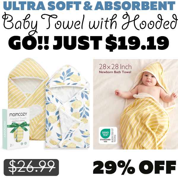 Baby Towel with Hooded Only $19.19 (Regularly $26.99)