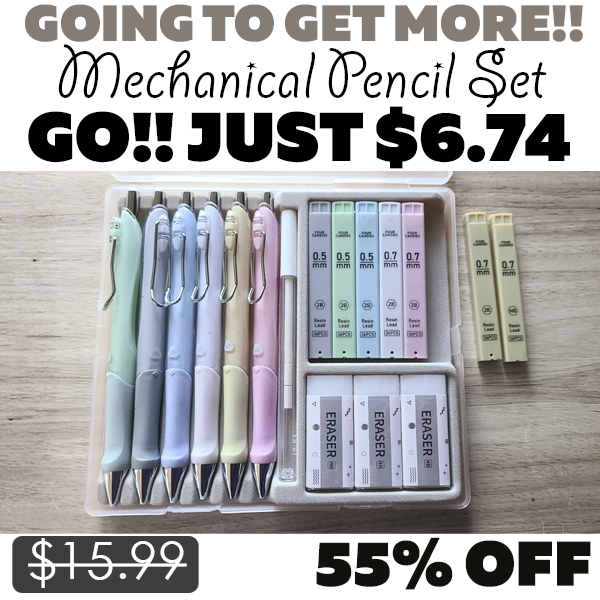 Mechanical Pencil Set Only $6.74 (Regularly $15.99)