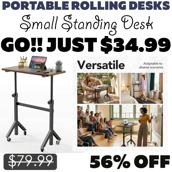 Small Standing Desk Only $34.99 (Regularly $79.99)