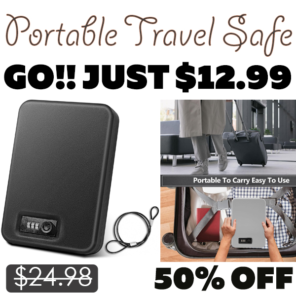Portable Travel Safe Only $12.99 (Regularly $24.98)