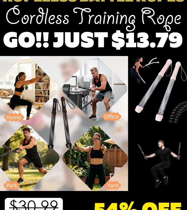 Cordless Training Rope Only $13.79 (Regularly $30.99)