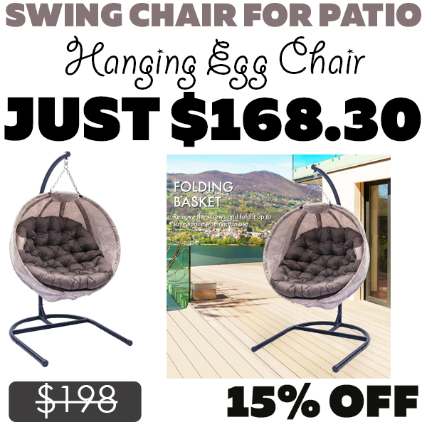 Hanging Egg Chair Only $168.30 (Regularly $198)