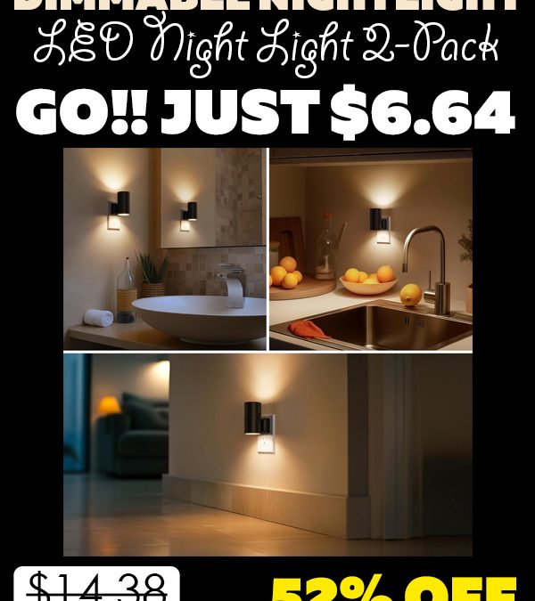 LED Night Light 2-Pack Only $6.64 (Regularly $14.38)