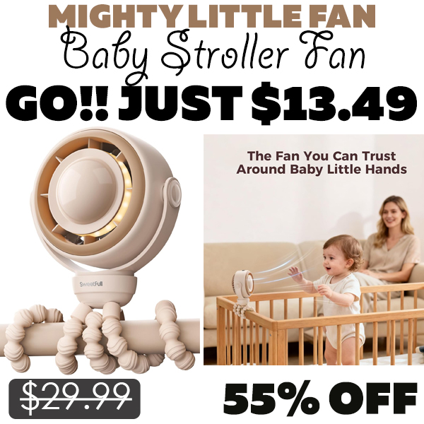 Baby Stroller Fan Only $13.49 (Regularly $29.99)