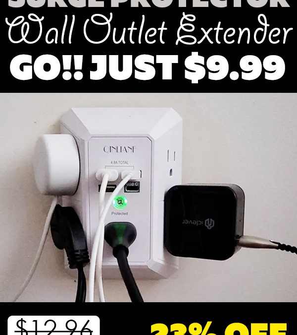 Wall Outlet Extender Only $9.99 (Regularly $12.96)